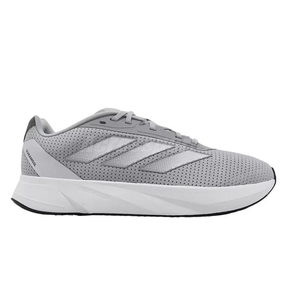 adidas Duramo SL M Halo Silver Cloud Size 11 Runner Running Shoes IE9689 NEW - Picture 3 of 8